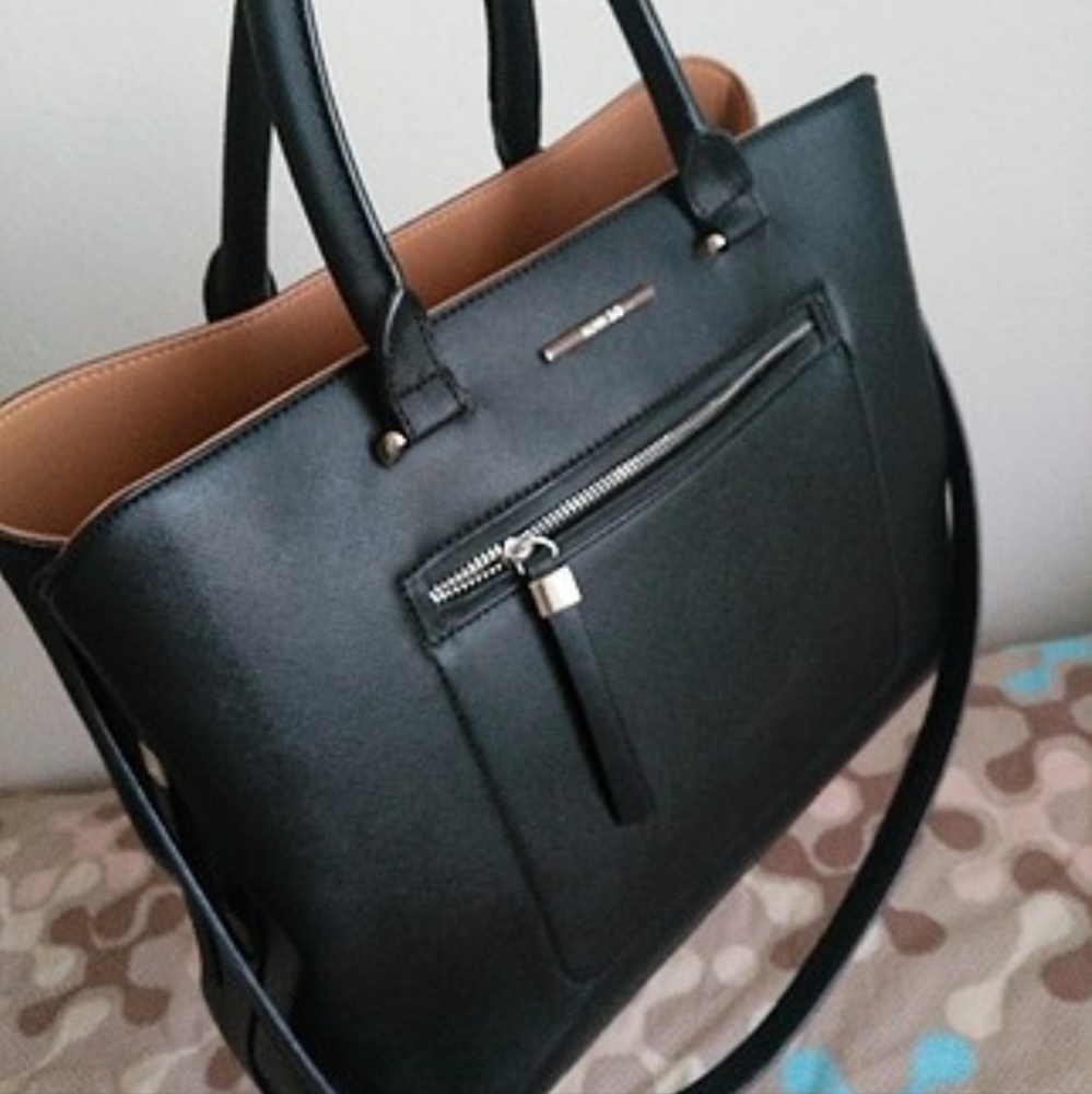 Mango Black Leather handbag